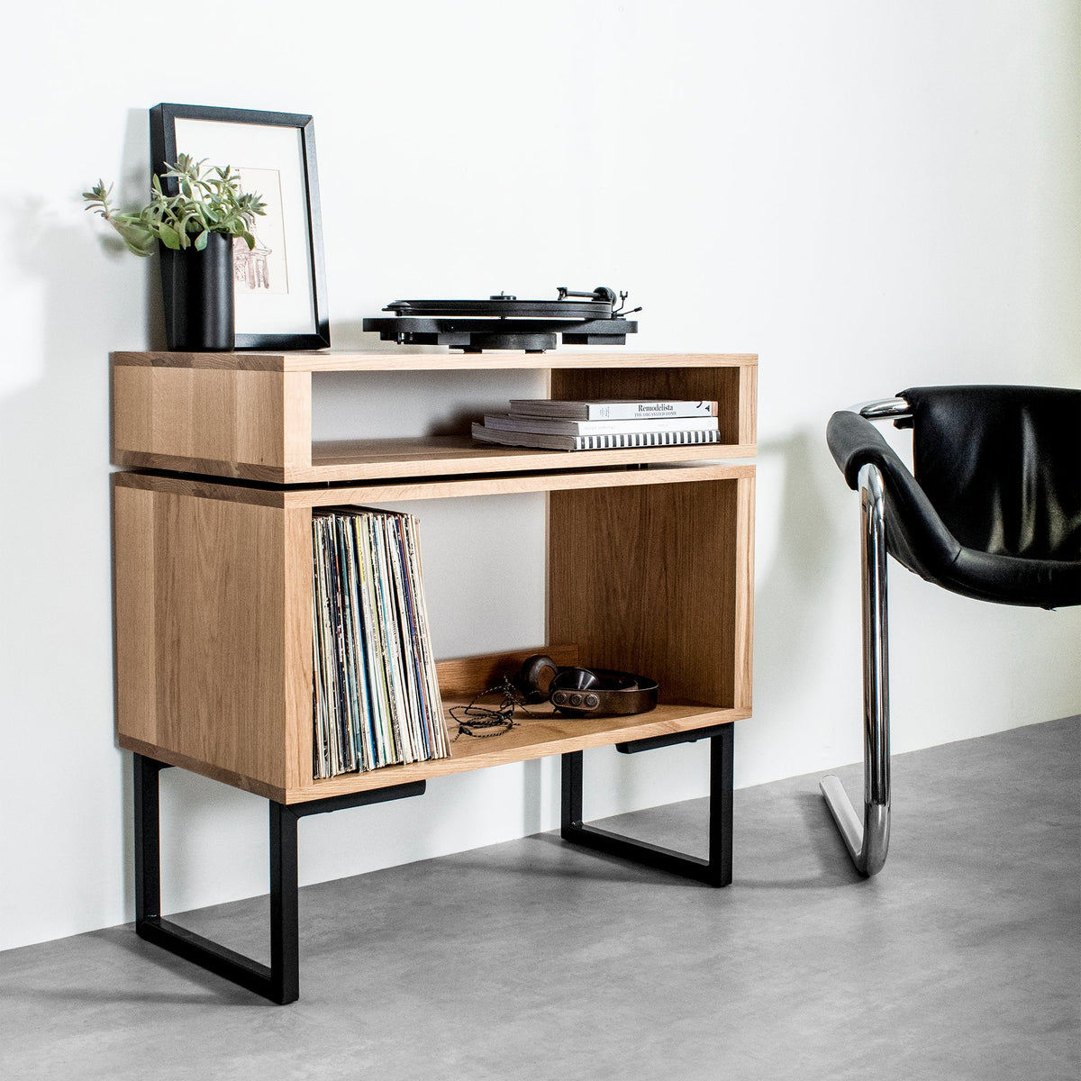 Meuble Platine Stack - Bois Massif, Pieds Carrés
