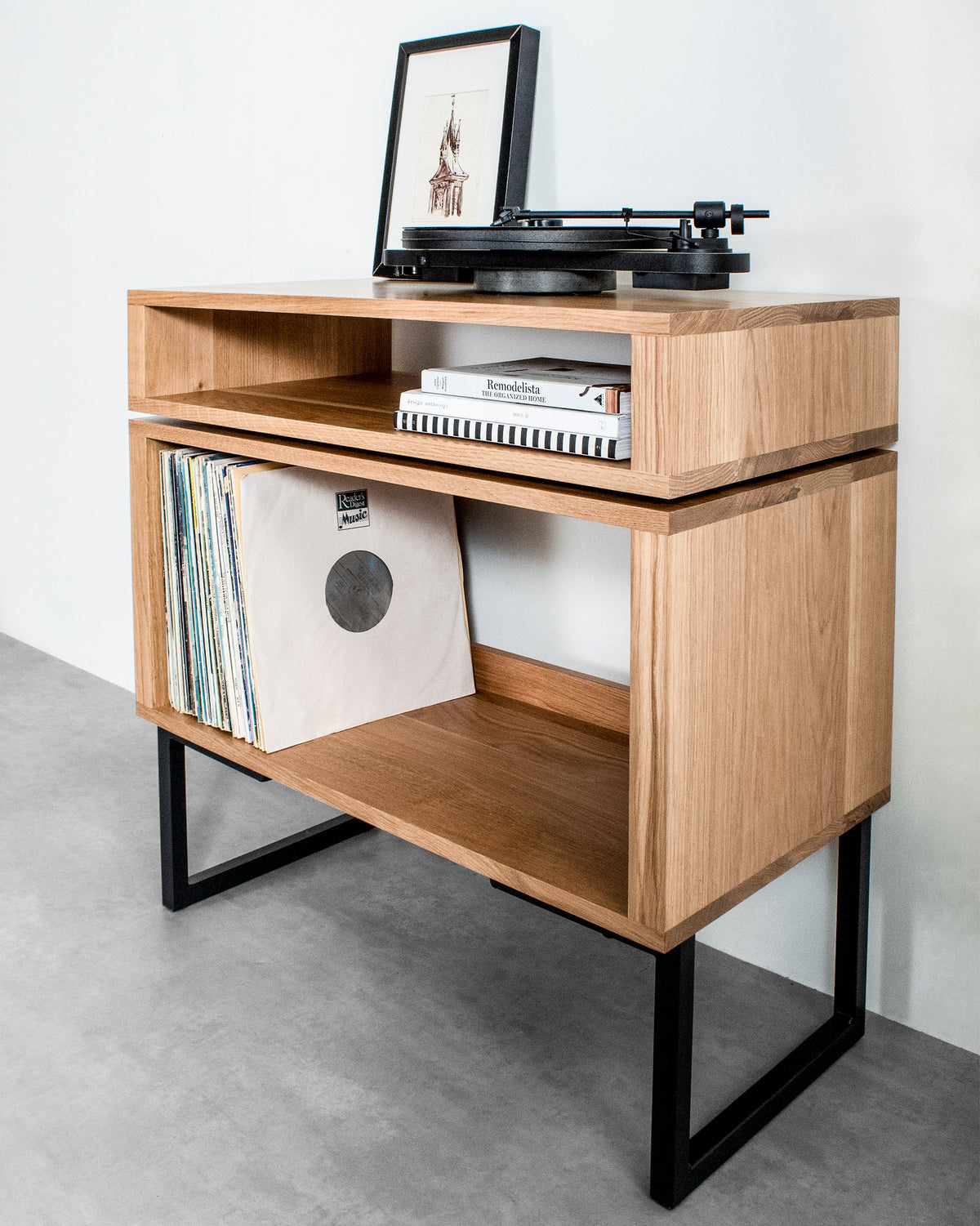 Meuble Platine Stack - Bois Massif, Pieds Carrés
